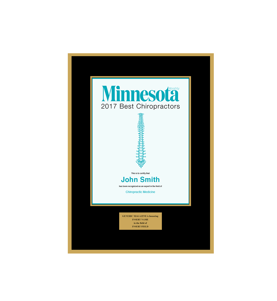 Minnesota Monthly 2017 Best Chiropractors