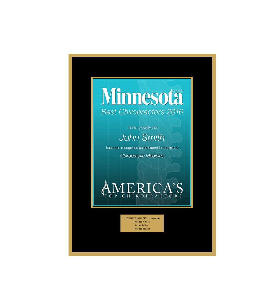 Minnesota Monthly 2016 Best Chiropractors