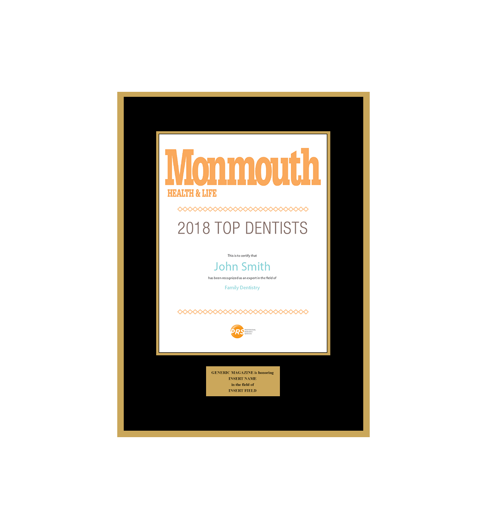 Monmouth Health & Life 2018 Top Dentists