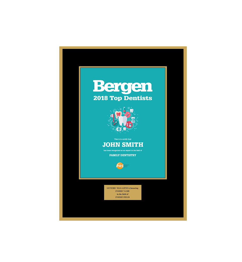 Bergen Magazine 2018 Top Dentists