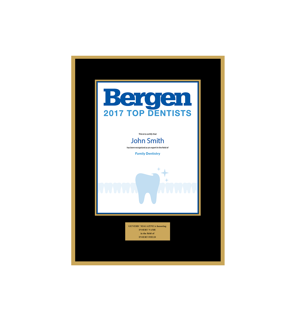 Bergen Magazine 2017 Top Dentists