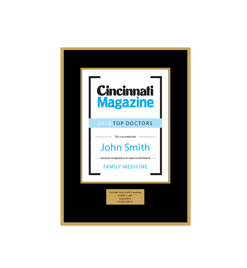Cincinnati Magazine 2018 Top Doctors