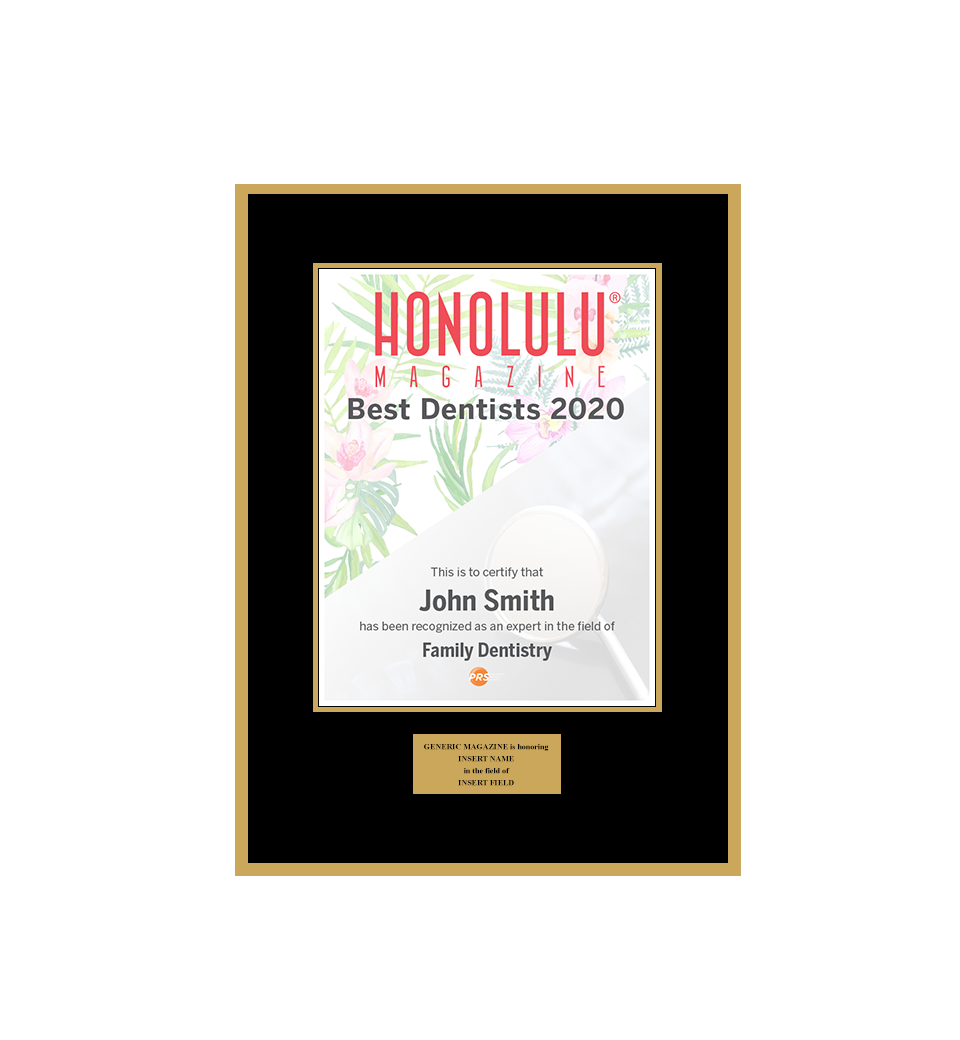 Honolulu Magazine 2020 Best Dentists
